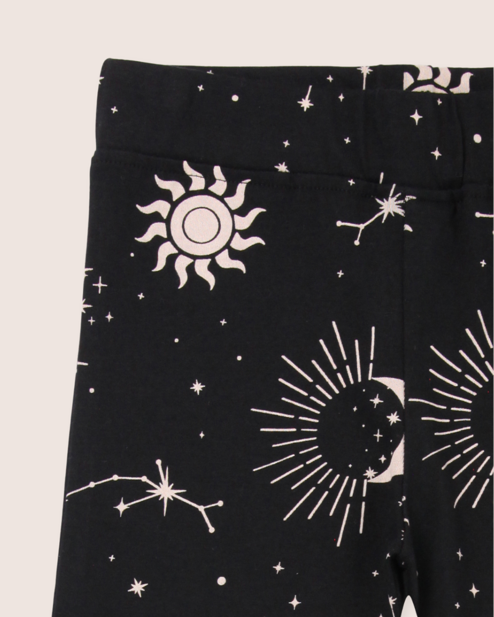 Black Celestial Print Leggings