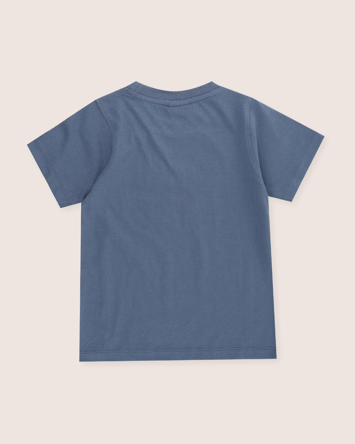 Blue Sundaze Slogan Print T-Shirt