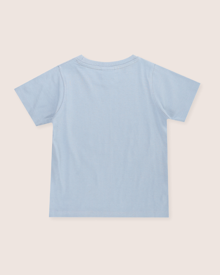Blue This Must Be The Place Slogan Print T-Shirt
