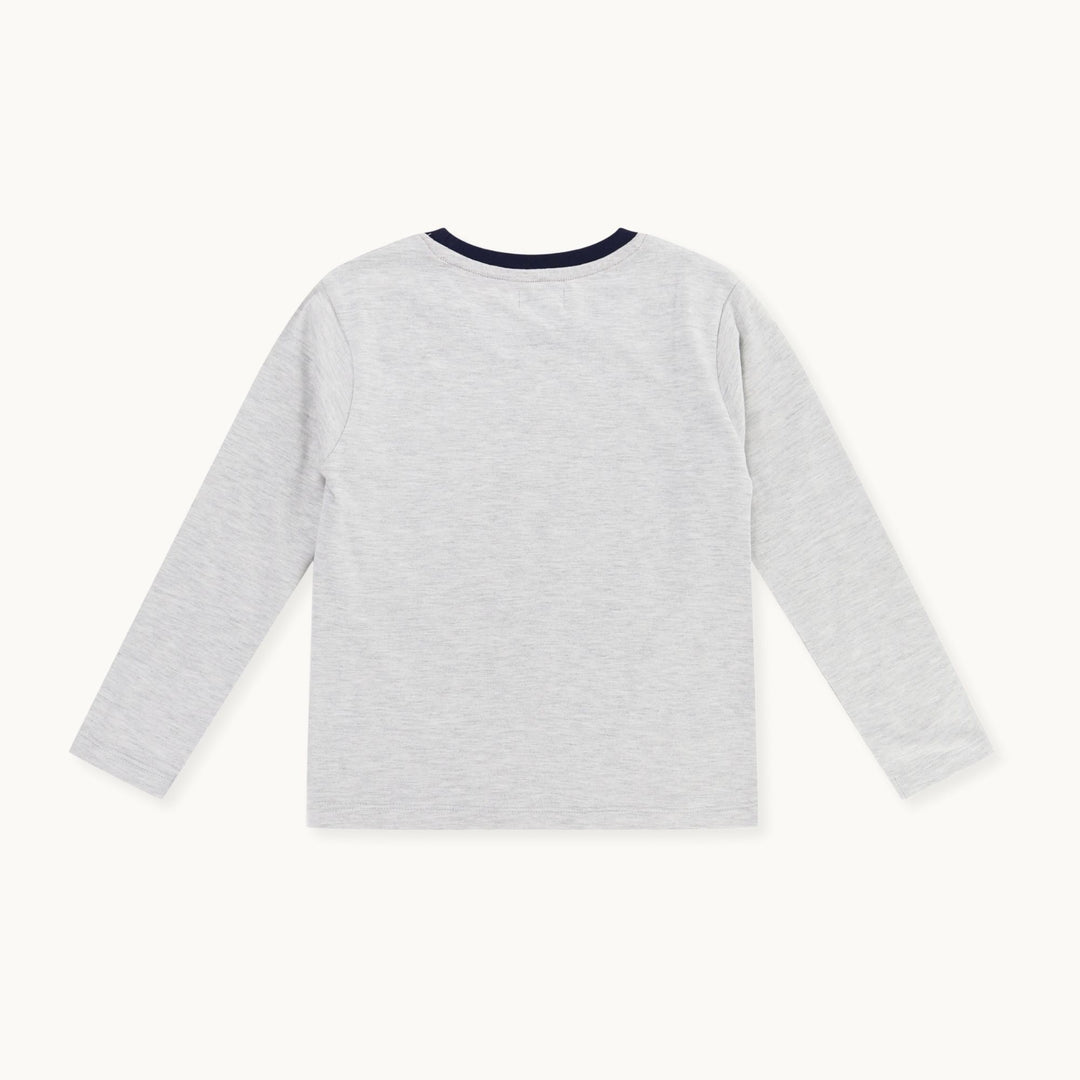organic cotton Grey Dinosaur Print Top - image 3