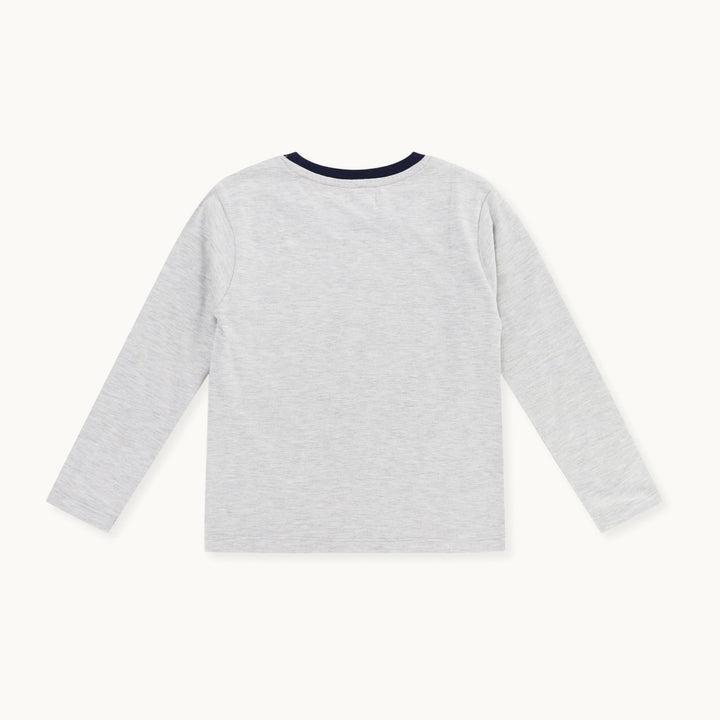 organic cotton Grey Dinosaur Print Top - image 3