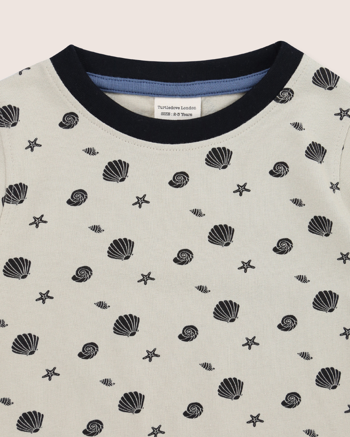 Stone Seashell Print T-Shirt
