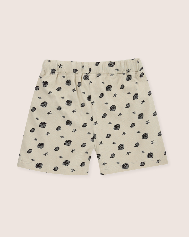 Stone Seashell Print Shorts