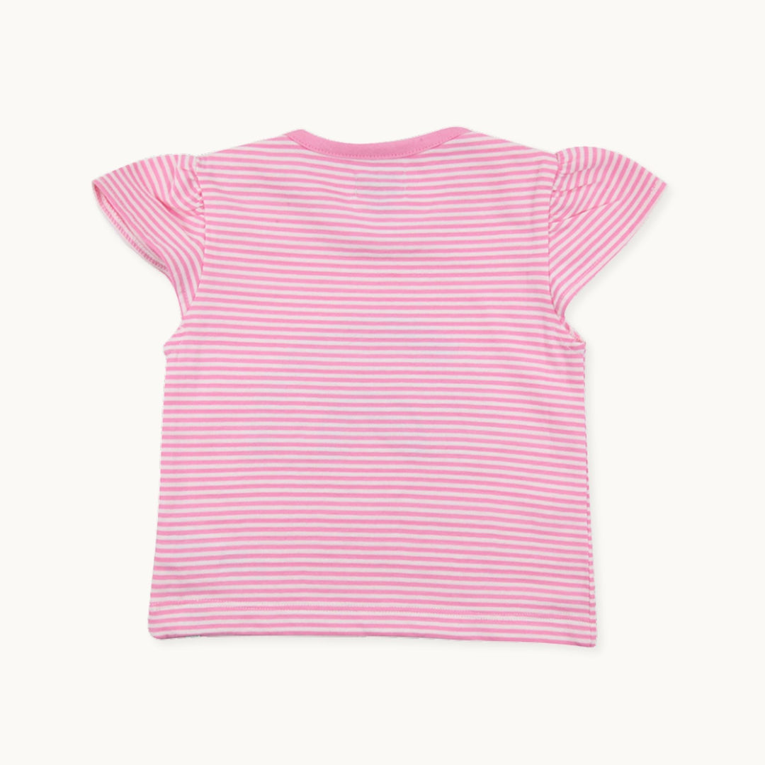 Organic Cotton Pink Rainbow Applique Top And Trouser Set - image 5