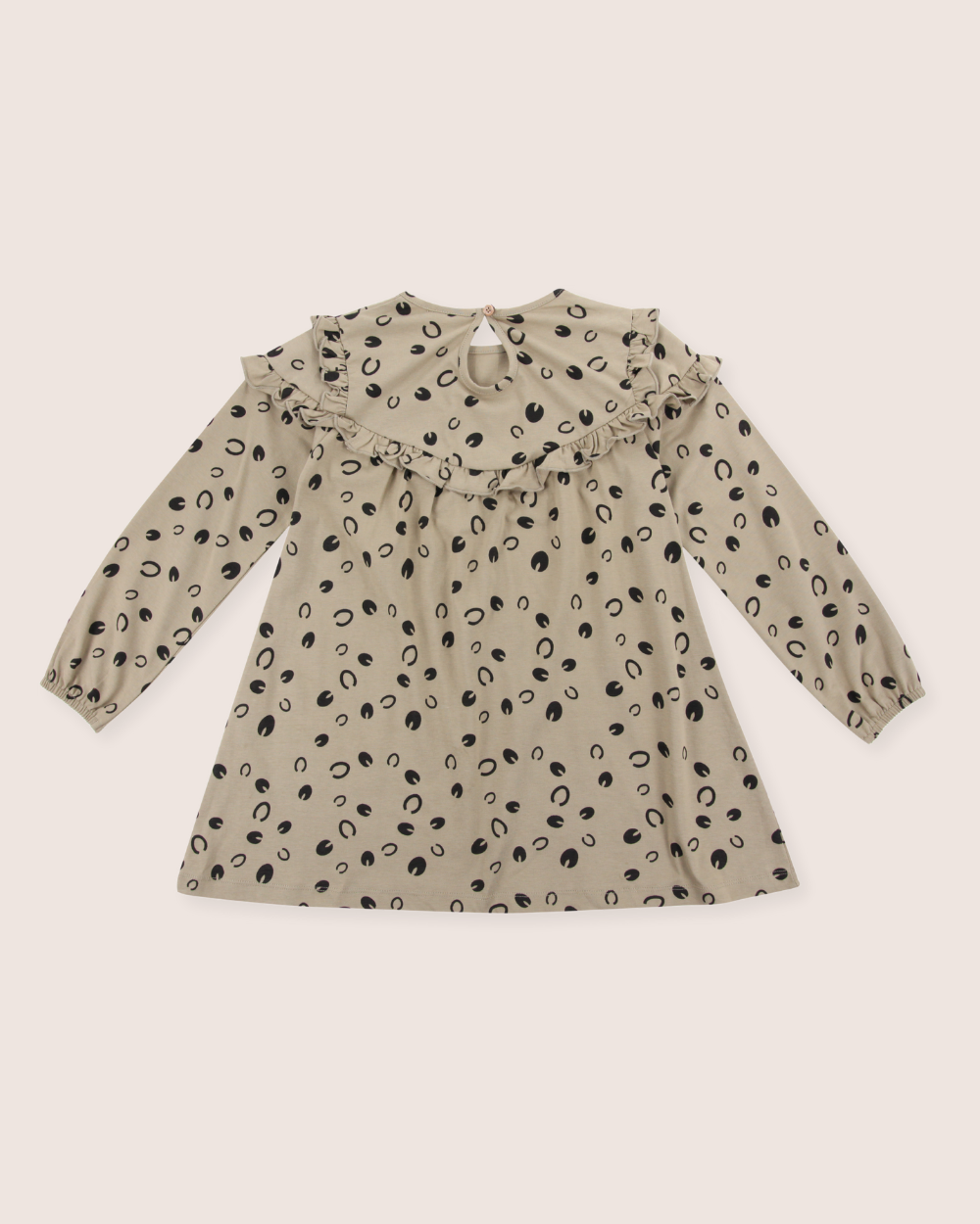 Grey Equestrian Print Dress