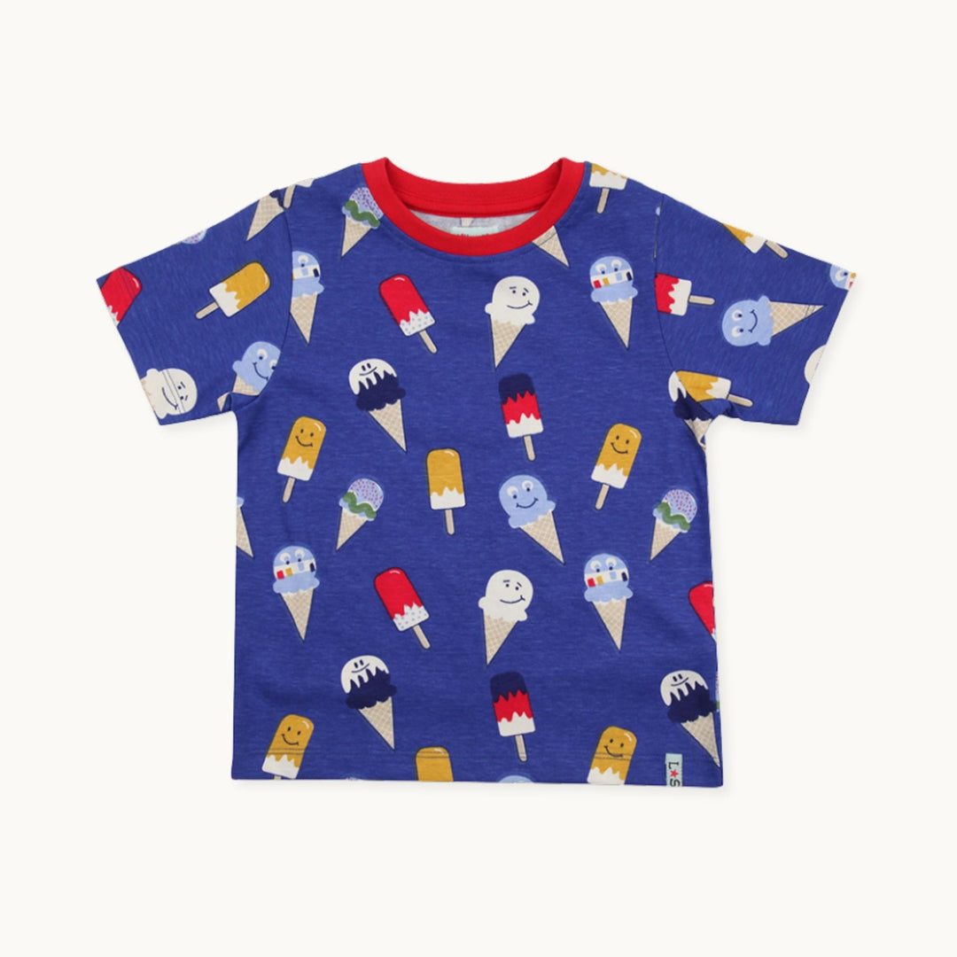 organic cotton Happy Ice print short sleeve T-Shirt 