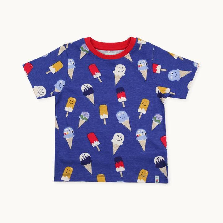 organic cotton Happy Ice print short sleeve T-Shirt 