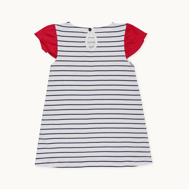 Applique Butterfly Stripe Dress - image 2