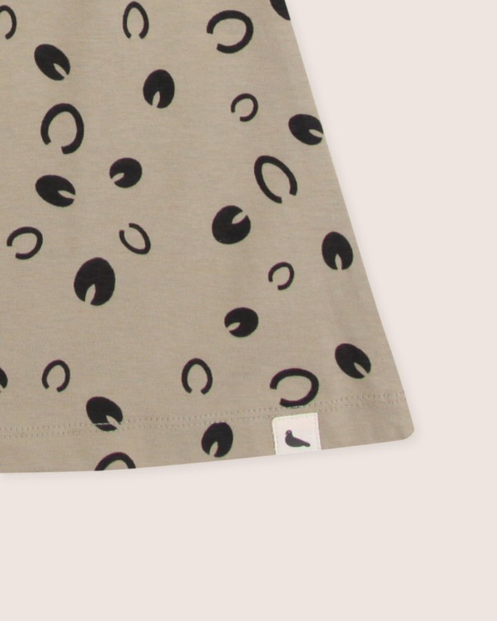 Grey Equestrian Print Dress