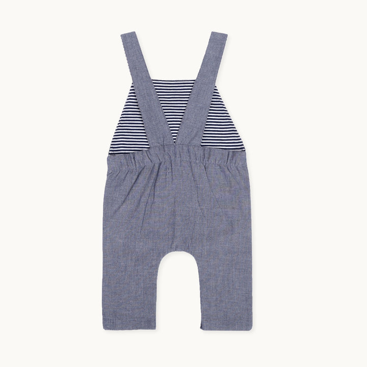 Sustainable baby denim dungarees - image 3