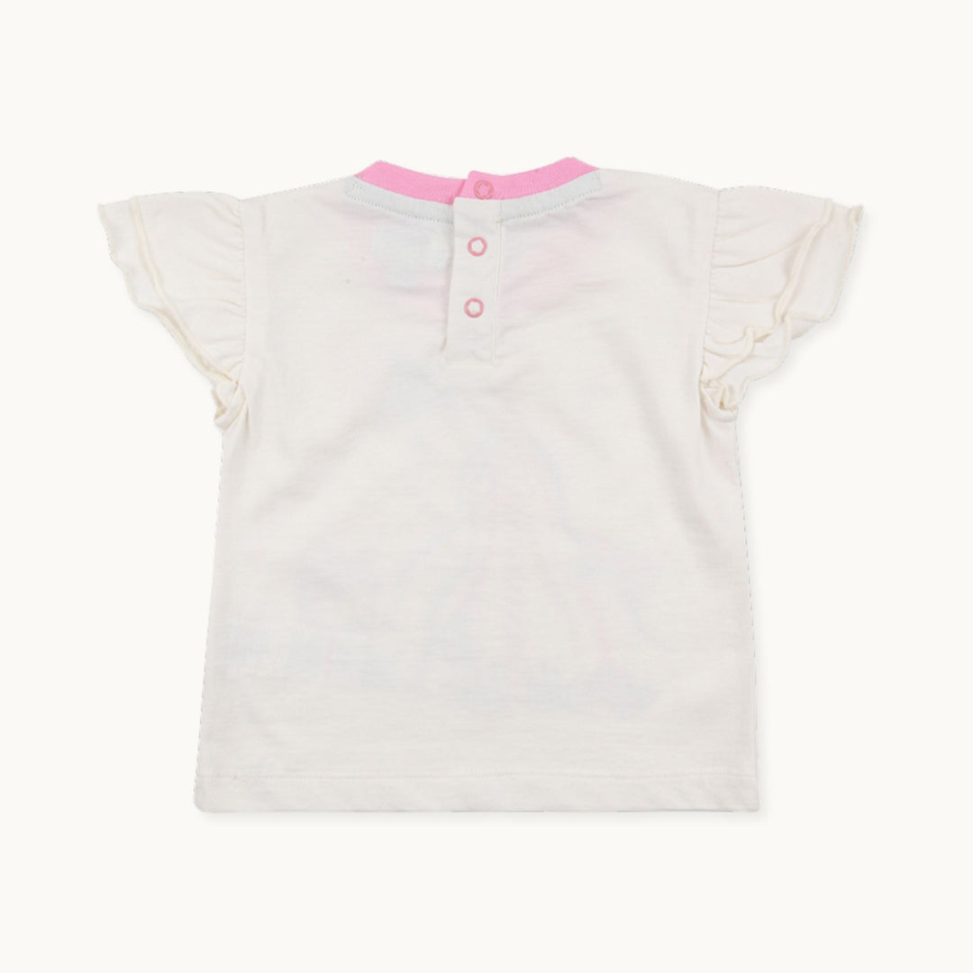 Organic cotton Maypole Lilly Top & stripe Short Baby Set - image 5