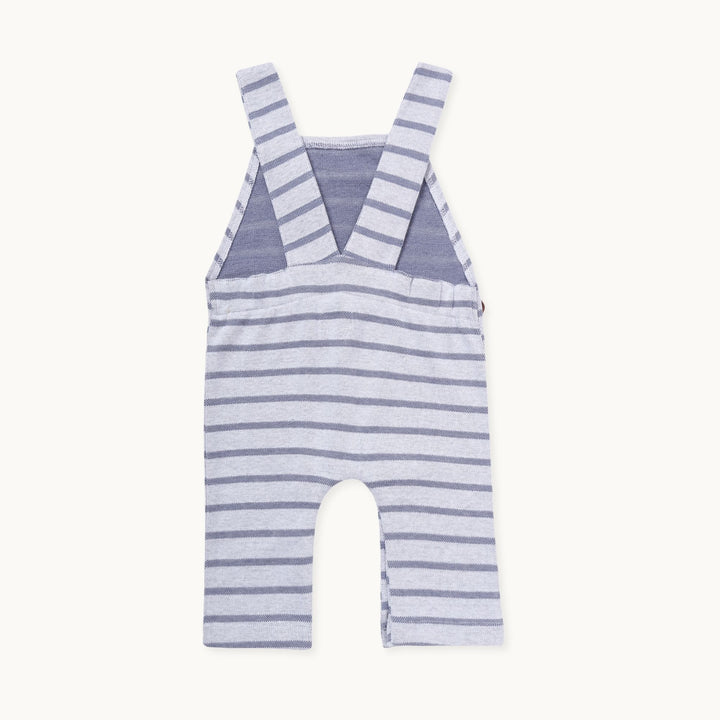 Organic cotton baby stripe dungarees - image 3