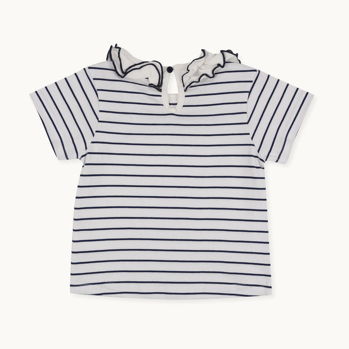 organic cotton kids stripe t-shirt - back