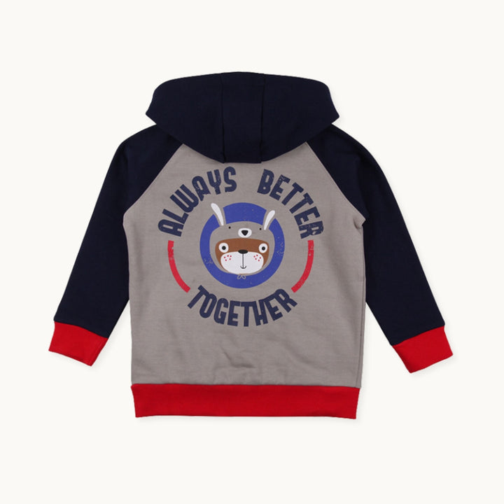Multicoloured Always Better Together Slogan Print Hoodie - image 4