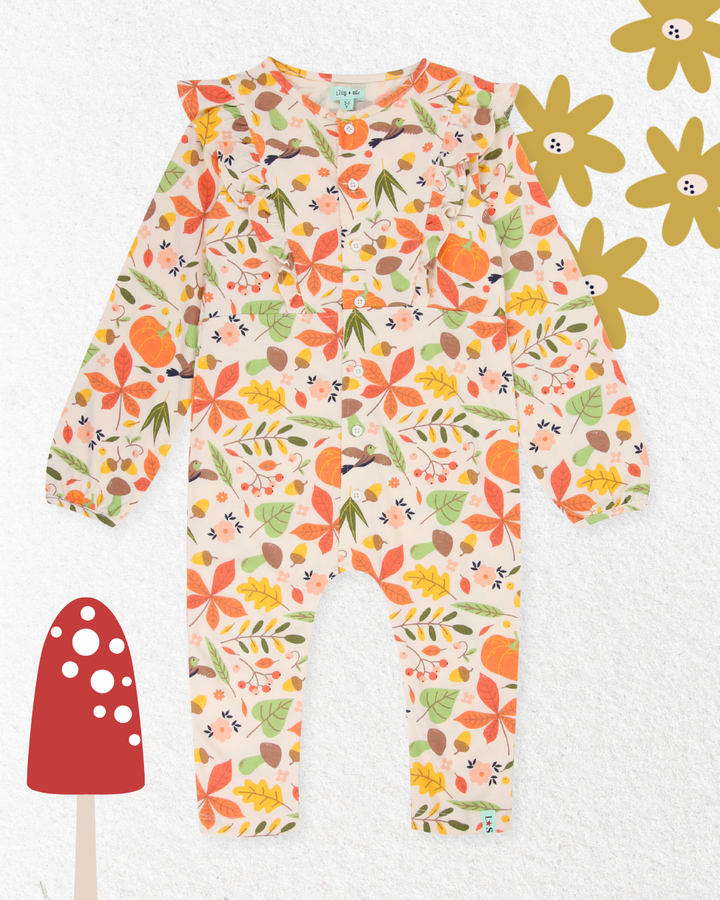 Pumpkin Print Playsuit