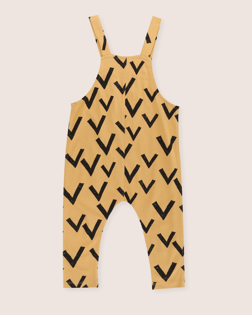 Yellow Bird Flight Print Dungarees