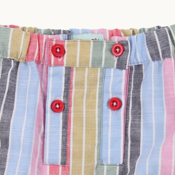 Organic cotton Maypole Lilly Top & stripe Short Baby Set - image 7