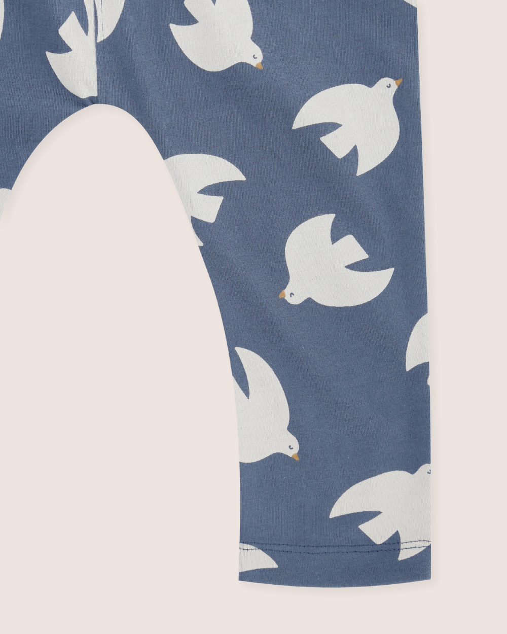 Blue Seagull Print Dungarees