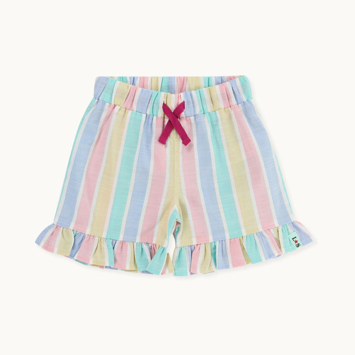 organic cotton Multicoloured Deckchair Stripe Print Shorts - image 1