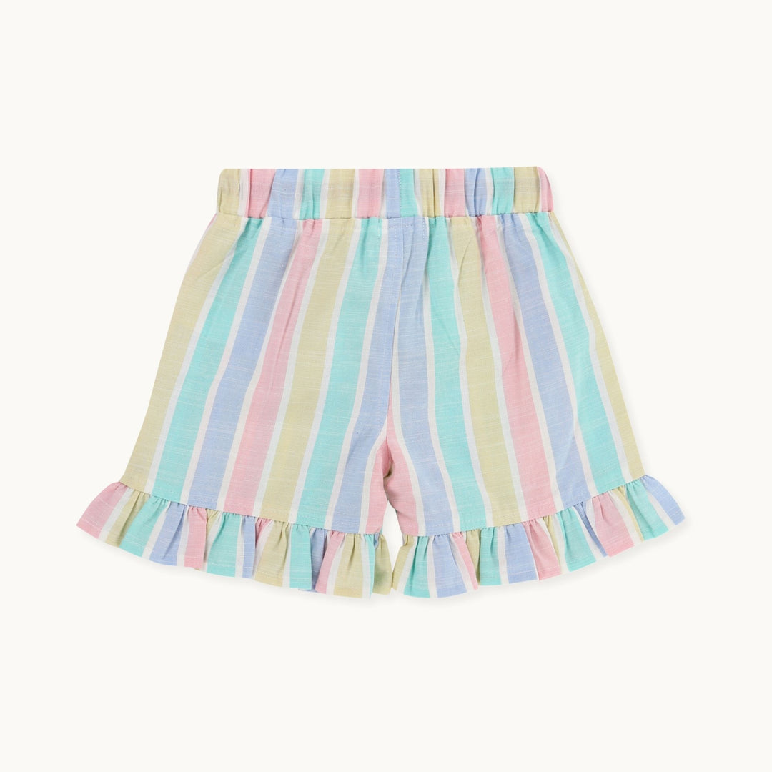 organic cotton Multicoloured Deckchair Stripe Print Shorts - image 3
