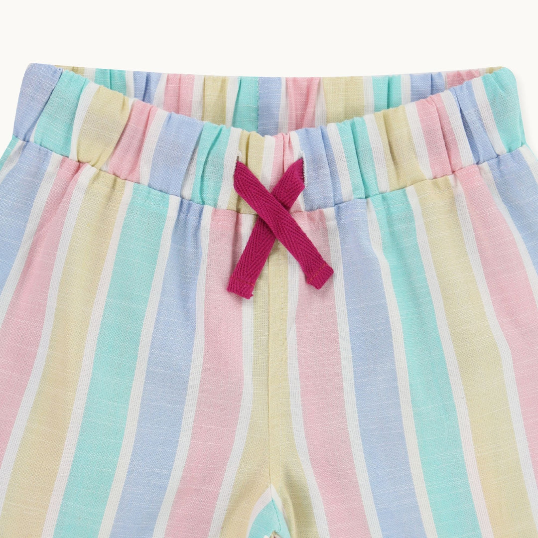 organic cotton Multicoloured Deckchair Stripe Print Shorts - image 2