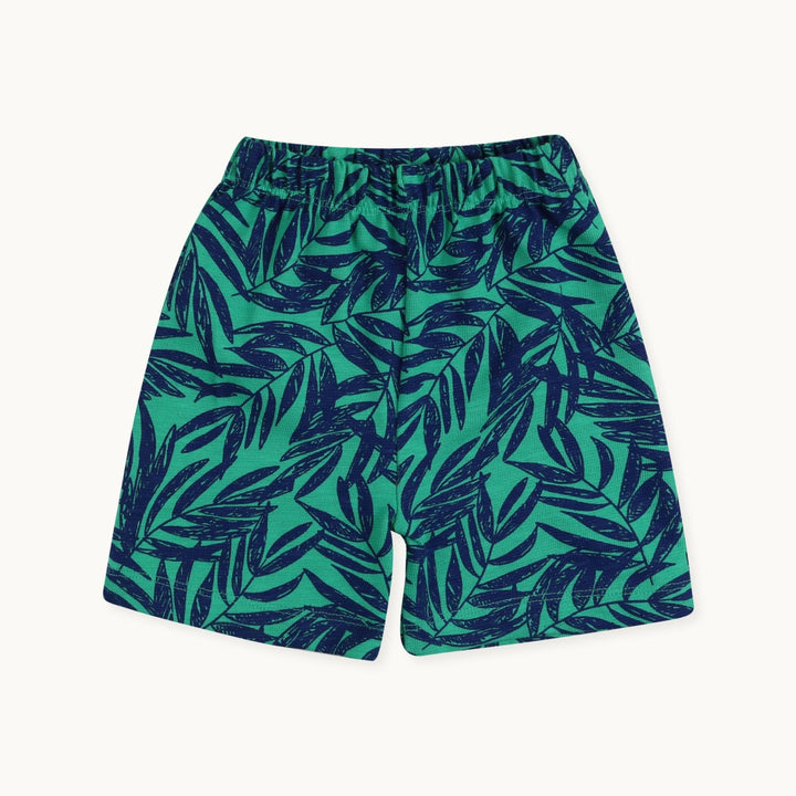 Multicoloured Palm Print and Short