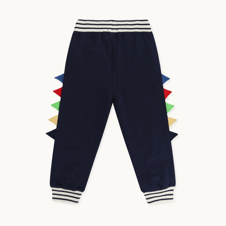 organic cotton Navy Dinosaur Applique Joggers - image 4