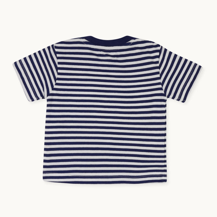 Multicoloured Palm Print Stripe Top