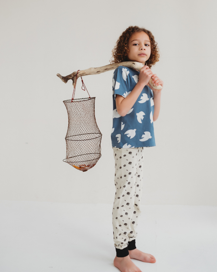 Stone Seashell Print Leggings