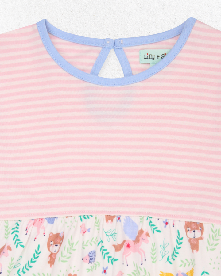 Unicorn Lilly/Stripe Dress