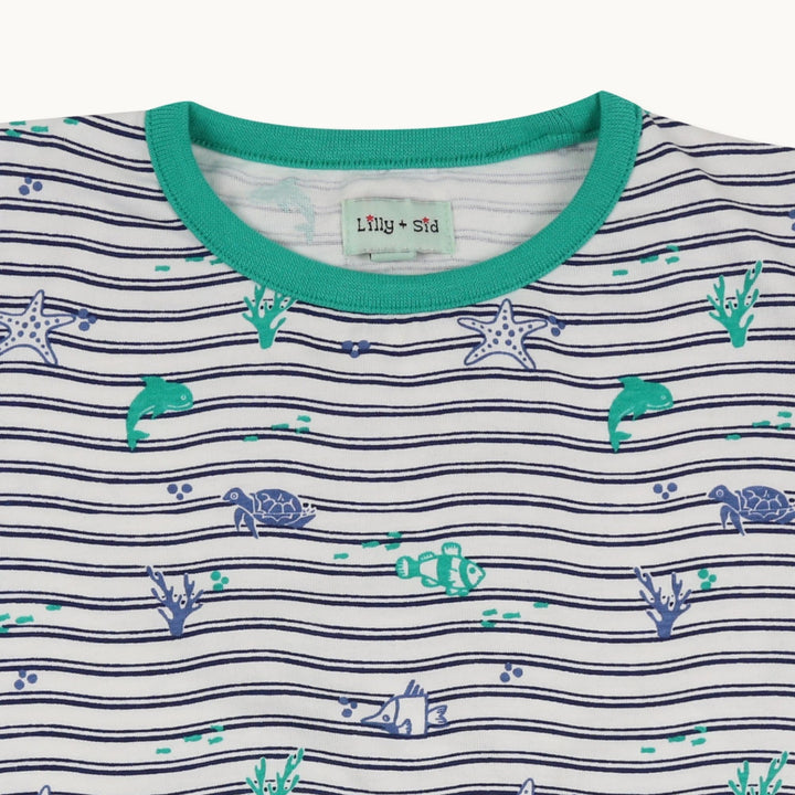 Multicoloured Sea Print T-Shirt - Image 2