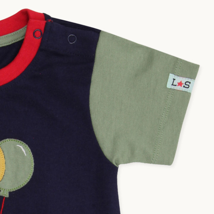 Balloon Sid Applique short sleeve Romper - image 2