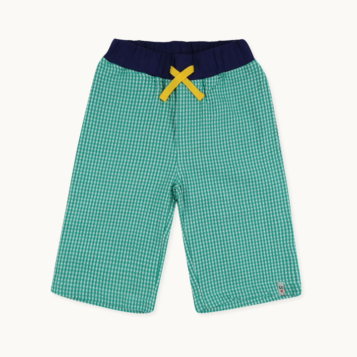 Gingham Green Shorts