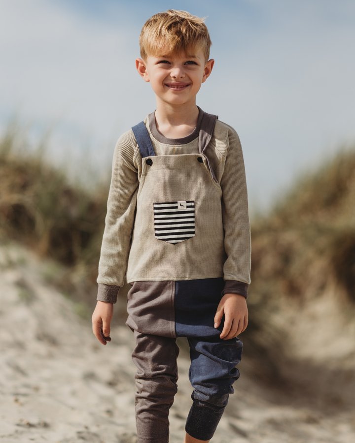 Multicolour Colourblock Dungarees