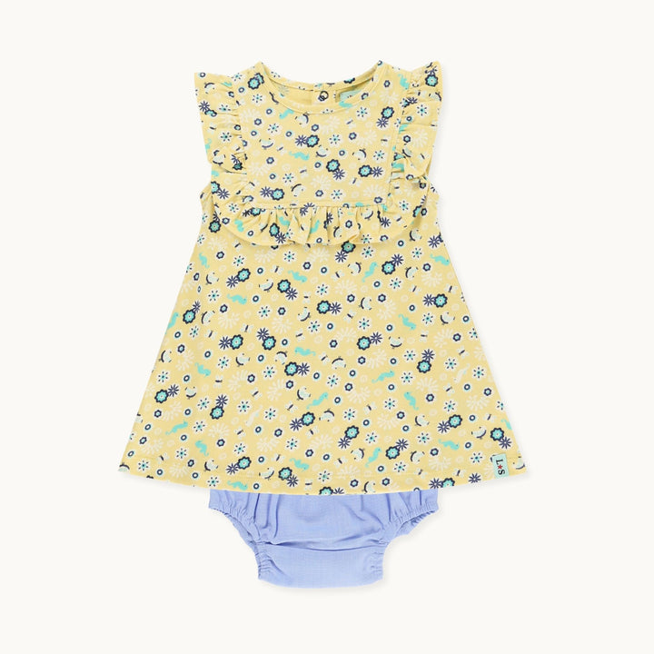 organic cotton Multicoloured Sea Floral Print Top And Pant Set - image 1