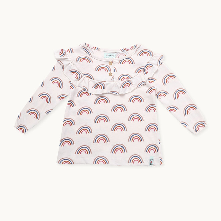 Organic cotton Rainbow Print Top 