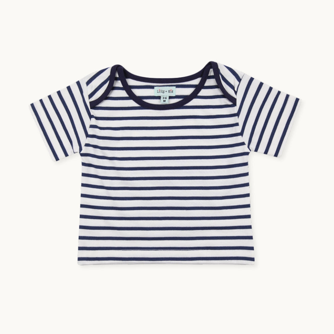 Multicoloured Seagull Print Baby Romper Stripe Top - image 2