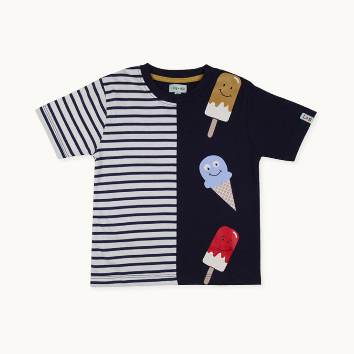 organic cotton Happy Ice Stripe full sleeve T-Shirt - image 1
