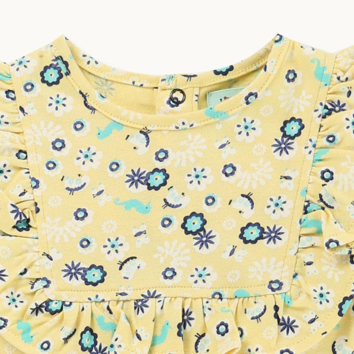 organic cotton Multicoloured Sea Floral Print Top And Pant Set - image 3