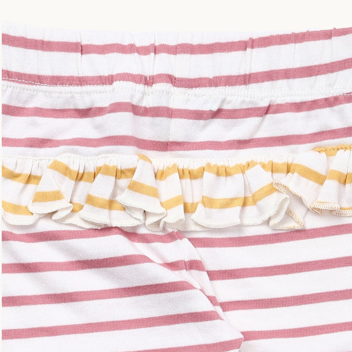 Organic cotton Rainbow Stripe Legging - close up