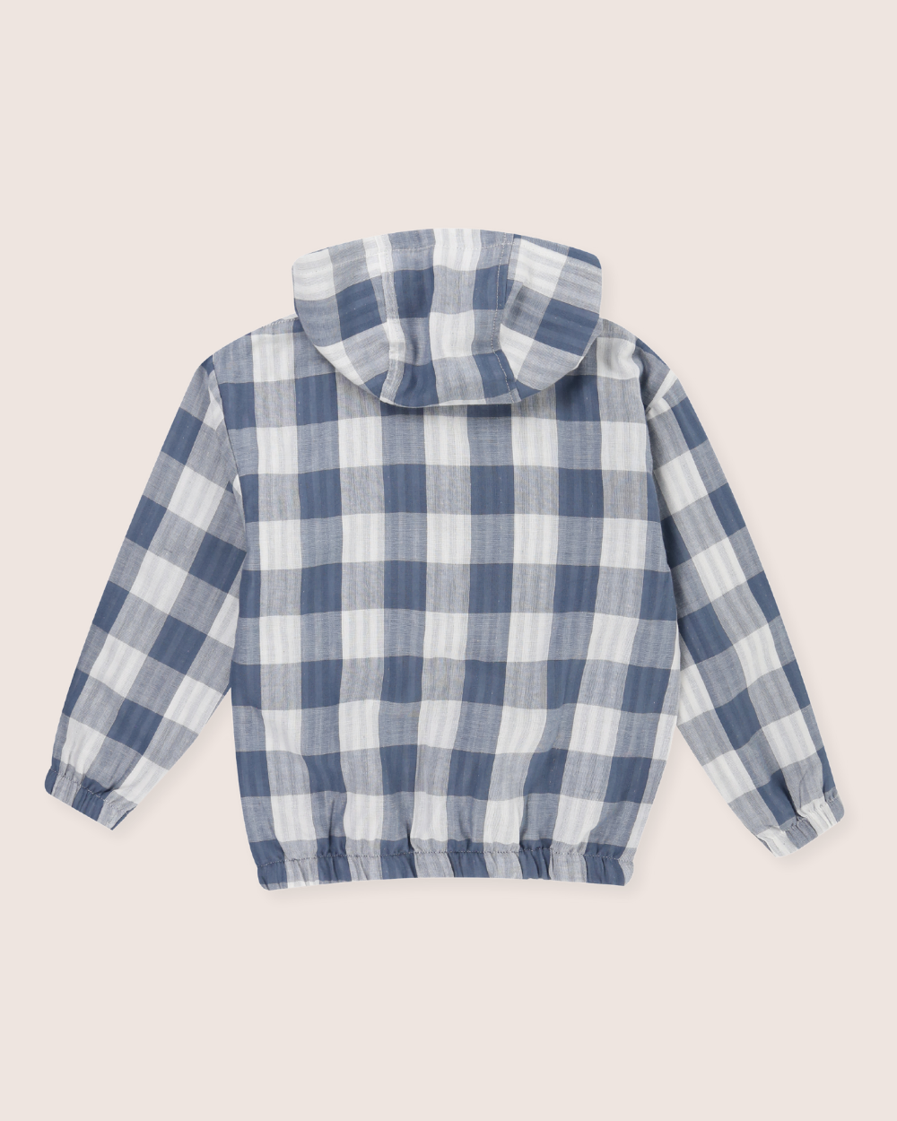 Multicolour Marine Check Print Hoodie