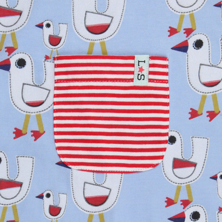 Multicoloured Seagull Print Baby Romper Seagull Dungarees - image 8