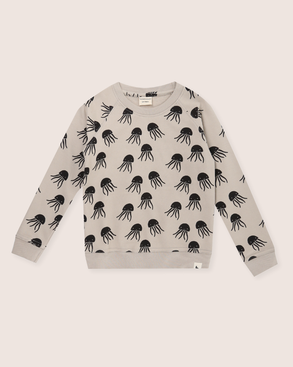 Grey Jellyfish Print Sweatshirt