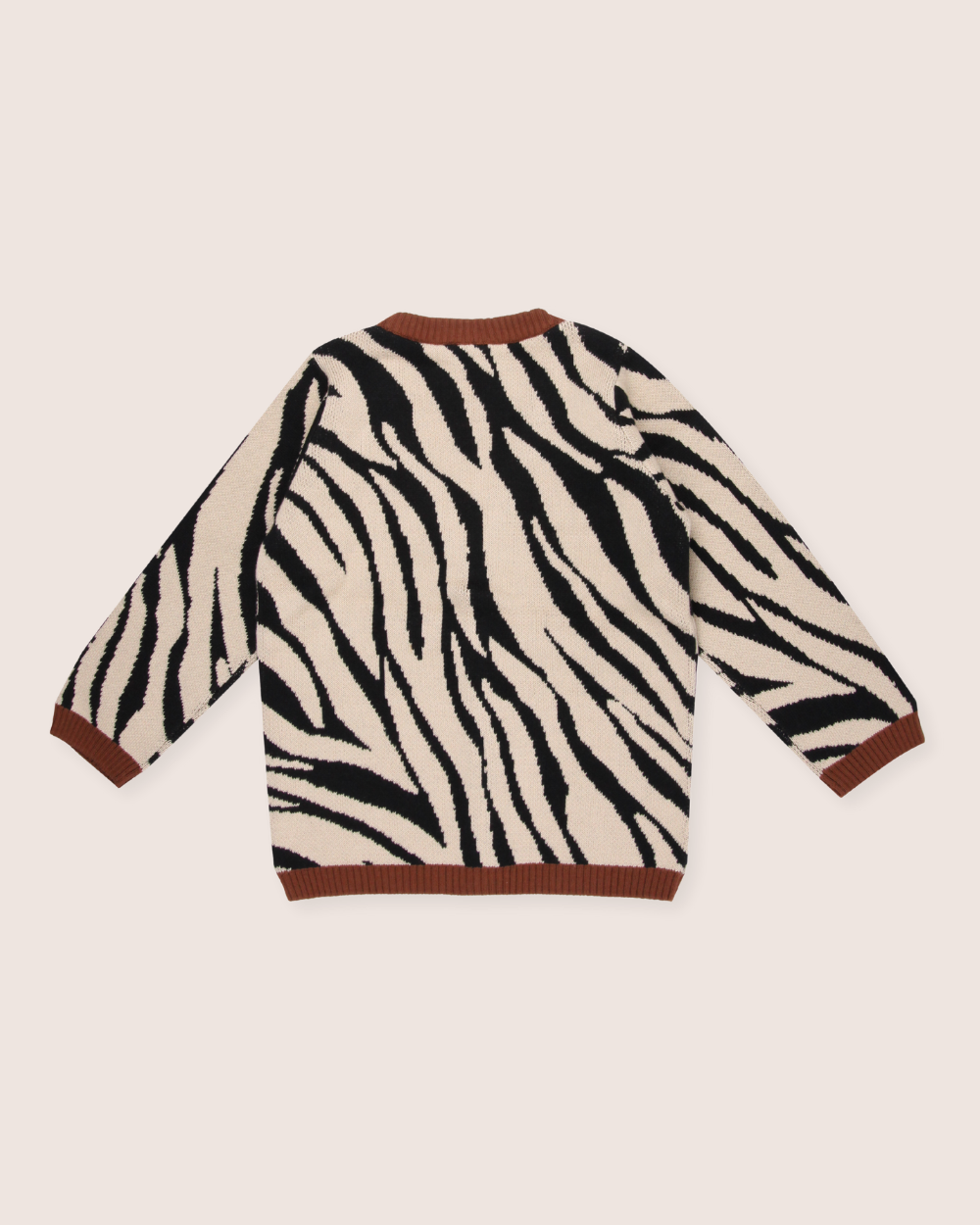 Multicolour Zebra Print Cardigan