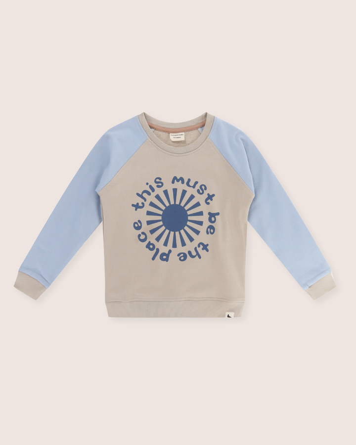 Multicolour This Must Be The Place Slogan Print Sweatshirt
