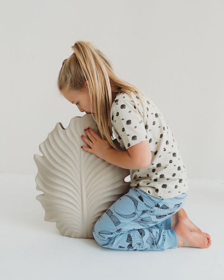 Stone Seashell Print T-Shirt