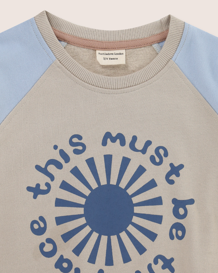 Multicolour This Must Be The Place Slogan Print Sweatshirt