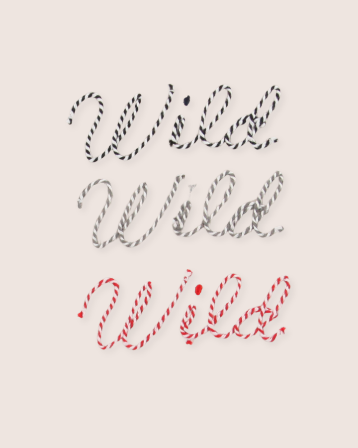 White Wild Solgan Print Top