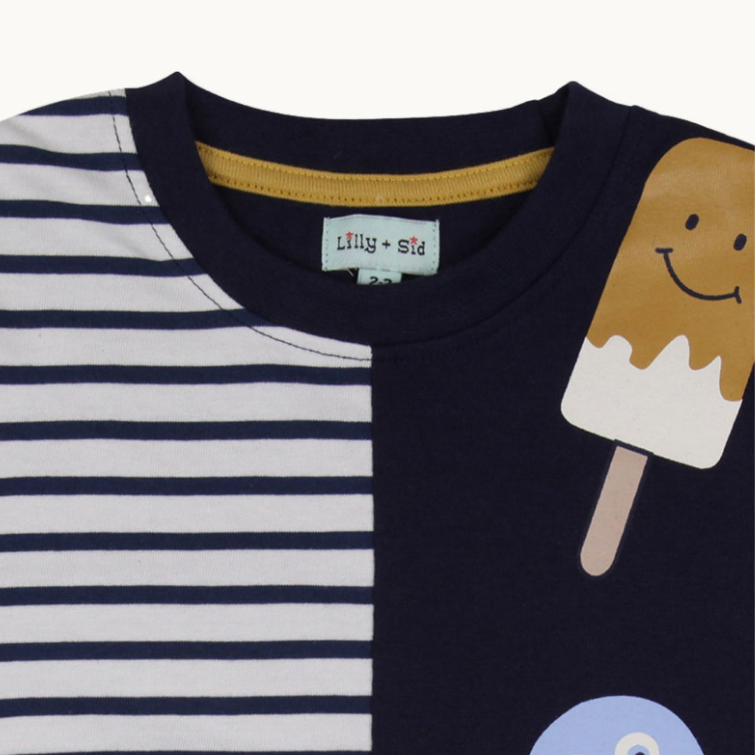 organic cotton Happy Ice Stripe full sleeve T-Shirt - image 2