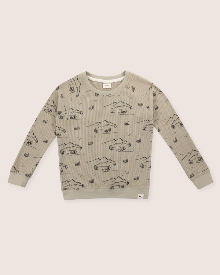 Stone Wilderness Print Sweatshirt
